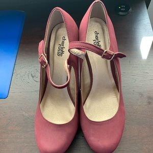Charlotte Russe Burgundy Wedges